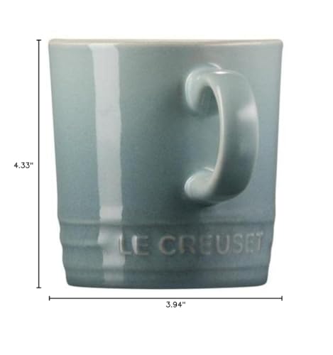 Le Creuset Stoneware Espresso Mug, 3 oz., Sea Salt - color: Sea Salt, size: 3.4 Ounces