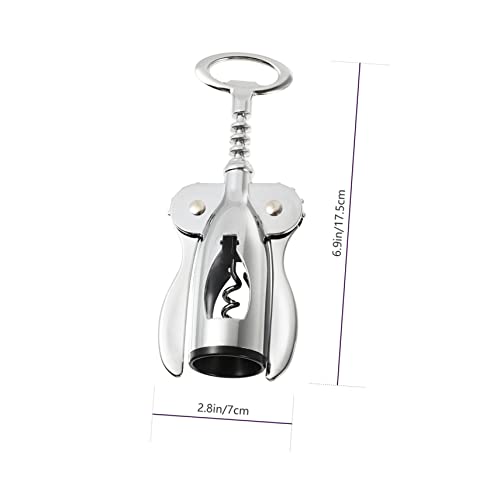 Ciieeo Multi-functional Stainless Steel Wine Bottle Opener Set Kit with Corkscrew Foil Cutter Vacuum Stopper and Pourer for Home Parties and Restaurants