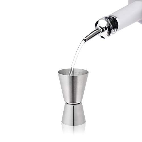 True 7-Piece Barware Set for Mixed Drinks and Cold Brew Cocktails, Includes Boston Cocktail Shaker Tin, Mixing Glass, Jigger, Muddler, Strainer, Bar Spoon, Pour Spout for Home Bar, Bartender Gifts - size: 7 Piece