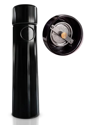 MAGNUM PLUS Pepper Mill Unicorn by TRE SPADE Premium Manual Pepper Grinder with Steel Burrs Side-Loading Refill Adjustable Coarseness High-Capacity Output ABS Plastic 9 Inch Large Size Made in Italy