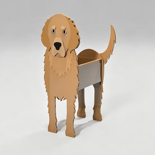 Creative PVC Dog Decoration Planters Chihuahua Cute Animal Shape Bonsai Holder Art Planter Pot Suitable for Villa Indoor and Outdoor Plants Decorative Ornaments 9.45 * 7.09in - color: Chihuahua, size: 24*18cm/9.45*7.09in