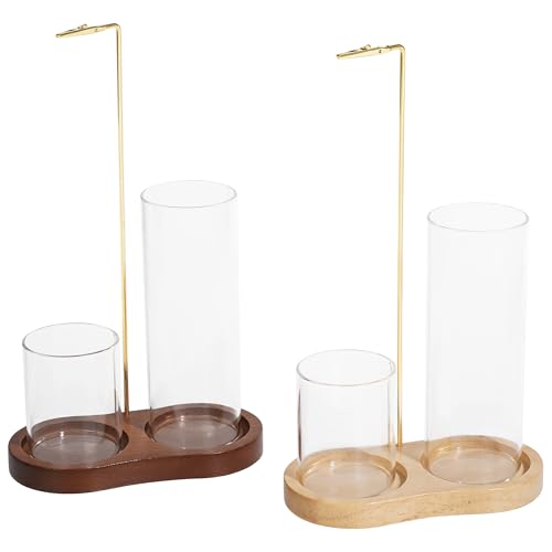 2 Pack Incense Holder for Sticks with Glass Ash Catcher | Keeps ash contained for cleaner incense burning and easy cleanup.