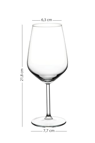 RAKLE Avantgarde Wine Glasses Set of 4, 14.3oz Modern Gold Rimmed Drinking Glasses for Red White Rose Wine and Cocktails, Lead-Free Durable Dishwasher Safe Glassware, Elegant Gold Accented Design - color: Gold-Rimmed Stemmed