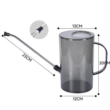 2000ml Indoor Watering Can Long Spout Plant Sprinkler Watering Pot Kettle Plant Watering Can for Plants House Plants Office, Gray - color: Gray
