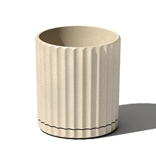 Veradek Demi Series Demi 6" Planter w/Tray, Sand - color: Sand, size: 6 inch