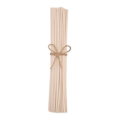 10inch Diffuser Replacement Sticks - 20 Pcs Aroma Reed Fragrance Sticks Refill for Home and Bathroom - Rattan Essential Oil Sticks for Scented Diffuser - color: White-20pcs