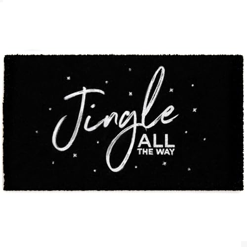 Christmas Door Mat - Welcome Mat for Front Door with Non-Slip Backing - Durable Doormat - Perfect for Outside Entrance Matt - Outdoor/Indoor - Midnight Melody - 17" x 30" - color: Midnight Melody