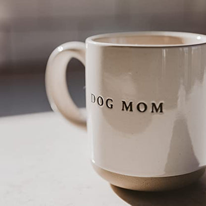 Sweet Water Decor Dog Mom Stoneware Coffee Mugs - 14Oz Cute Coffee Mugs for Hot and Cold Drinks - Dishwasher and Microwave Safe - Mothers Day Gift - Ideal for Tea and Espresso - style: Dog Mom