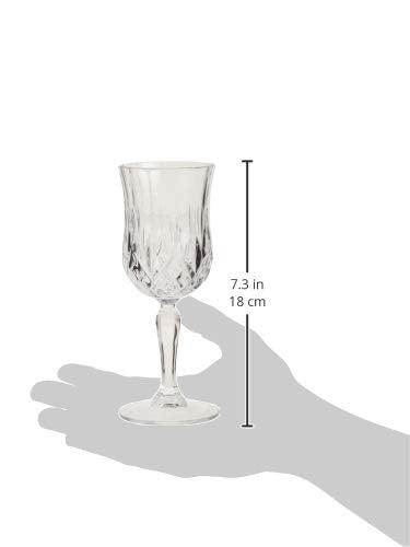 Lorren Home Trends Opera White Wine Glass, Set of 6 - color: White Wine