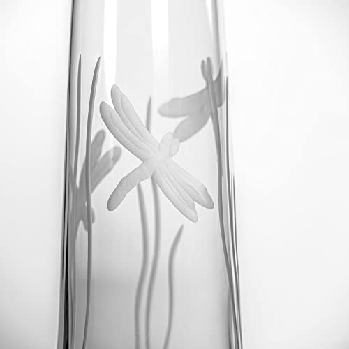Rolf Glass Dragonfly Stemless Champagne Flute Glasses 8.5 ounce Set of 4 - Toasting Flute Glasses - Lead-Free Glass - Etched Flute Glasses – Proudly Made in the USA - color: Stemless Flute 4 Set