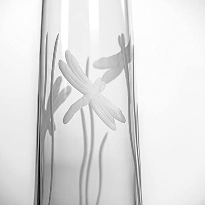 Rolf Glass Dragonfly Stemless Champagne Flute Glasses 8.5 ounce Set of 4 - Toasting Flute Glasses - Lead-Free Glass - Etched Flute Glasses – Proudly Made in the USA - color: Stemless Flute 4 Set