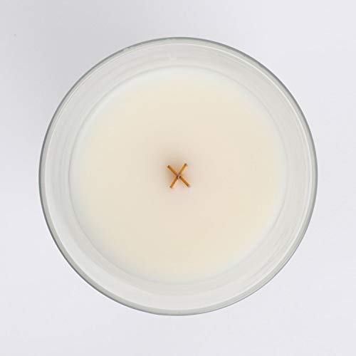 WoodWick Mini Island Coconut Hourglass Jar Candle, Wood, White, 7 x 7 x 8 cm