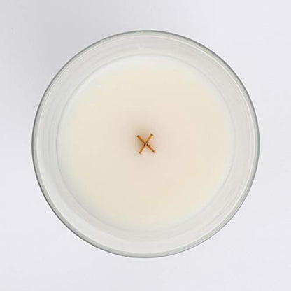 WoodWick Mini Island Coconut Hourglass Jar Candle, Wood, White, 7 x 7 x 8 cm