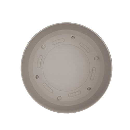 Bloem Mathers Planter w/Saucer Tray 8" Pebble Stone Beige - color: Pebble Stone, size: 8"