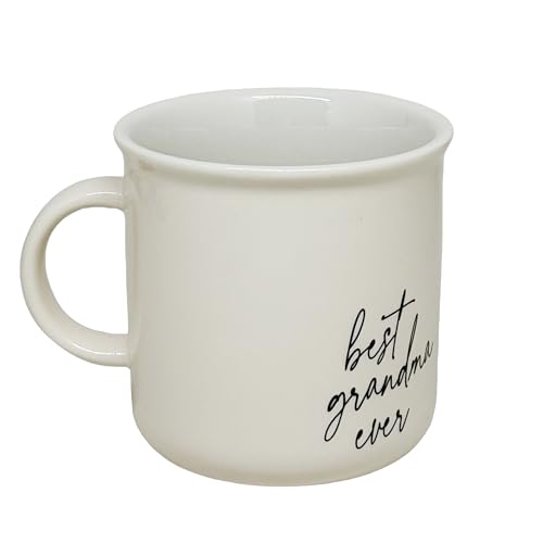 Sweet Water Decor Best Grandma Ever Camping Mugs - 11oz Cute Coffee Mugs for Hot & Cold Drinks - Dishwasher & Microwave Safe - Ceramic Travel Mug - Ideal Tea and Espresso Mug - style: Best Grandma Ever - Neutral