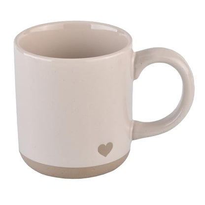 Sweet Water Decor Heart Stoneware Coffee Mugs - 14Oz Cute Coffee Mugs for Hot and Cold Drinks - Dishwasher and Microwave Safe - Gift for Special Someone - Ideal for Espresso & Tea Lovers - style: Heart