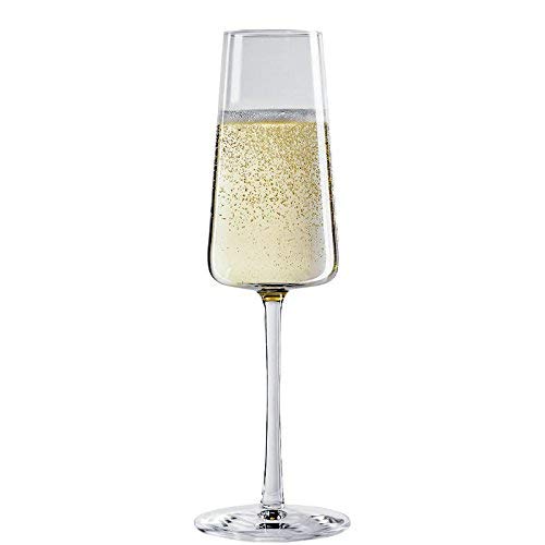 Stölzle Lausitz Champagne Glasses Power 6-Piece Set 8 oz – Elegant Flutes Ideal for Prosecco & Sparkling Wine – Elegant Crystal Champagne Glasses – Dishwasher- & Shockproof - size: 6 Pieces (1 Pack)