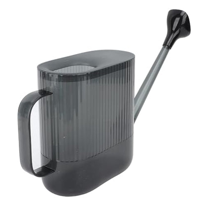 GLOGLOW Indoor Watering Can Garden Watering Can Long Spout 1.8L PP Water with Long Spout for Precise Root and Spraying for Home Garden Backyard Plants (Grey) - color: Gray
