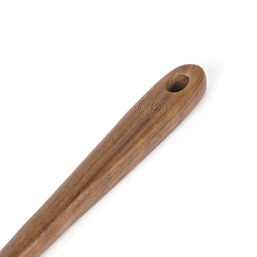Martha Stewart Bainford 4-Piece Wooden Kitchen Utensil Set, Walnut – Cooking Spoons and Turner Tools for Nonstick Cookware, Heat Resistant, Durable Hardwood