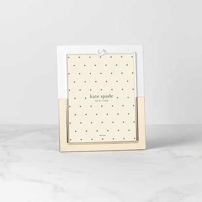 Kate Spade New York Love 8X10 Frame, 2.40 LB, Metallic | gold-plated stainless steel with enamel | holds an 8x10 photo | 11.25 inch height, wedding keepsake gift - style: Picture Frame, 8x10