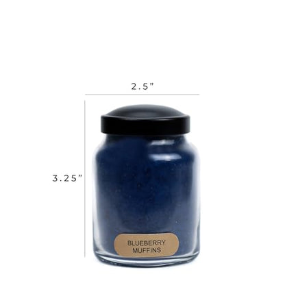 A Cheerful Giver - Blueberry Muffins Baby Scented Glass Jar Candle (6oz) with Lid & True to Life Fragrance Made in USA - size: 6 oz