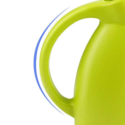 MyLifeUNIT Plastic Watering Can, Elegant Watering Pot, 1/2-Gallon (Green)