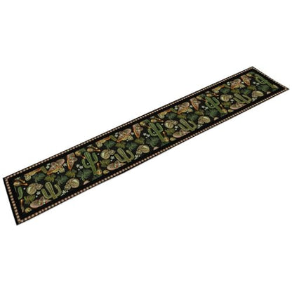 Day of The Dead Table Runner, Dia De Los Muertos Mexican Halloween Sugar Skull Cactus Table Runner for Home Kitchen Dining Table Holiday 13x36in - color: Mexican-1, size: 13x36in