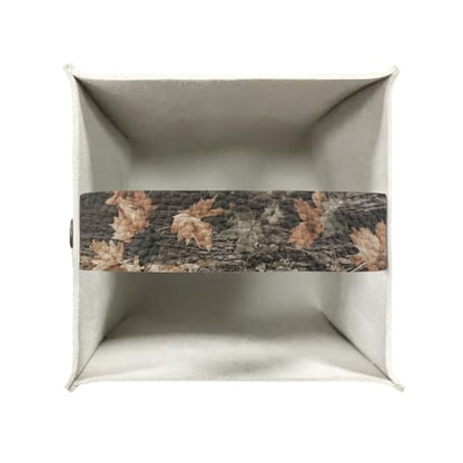 Deer Tissue Box Cover Forest Hunting Print Tissue Box Holder Waterproof PU Leather Holder for Facial Paper American Flag Facial Napkin Organizer Dispenser - color: Deer American Flag Leaf Camo