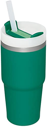 STANLEY Quencher H2.0 Flow State Tumbler, 14 oz, Alpine | Straw and 3-Position Lid | Cup Holder Compatible for Travel | Insulated Stainless Steel Cup | BPA-Free - color: Alpine, style: Classic