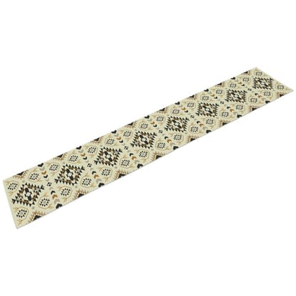 Aztec Geometric Ethnic Table Runner, Western Traditional Style Table Runner for Kitchen Family Dinner Table Holiday Party Farmhouse 13x36in - color: Aztec-1, size: 13x36in