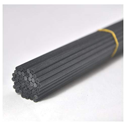 50 Pieces Fiber Reed Diffuser Replacement Refill Sticks for Aroma Fragrance Essential Oil (Black, 8" x4mm) - color: Black, size: 8"x4mm