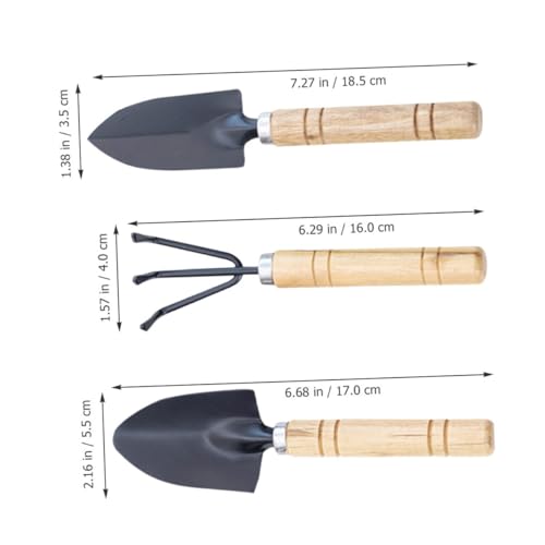 Happyyami 9pcs Mini Garden Tool Set for Indoor Plants and Herb Gardens – Hand Trowels and Cultivators with Metal Blades, Small Handles for Flower Planting and Soil Loosening