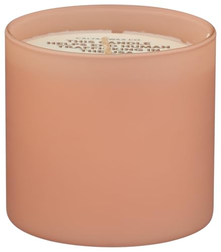 Dignity Series Lavender & Bergamot Scented Candle | Made in the USA Luxury Clean Soy Wax Candles - Long Lasting Ivory Glass Jar Candle for Home - 1 Wick - 5.3oz - color: Lavender + Bergamot