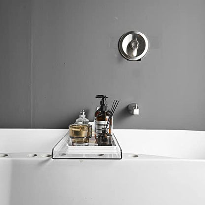 Bathtub Tray Over Bathtub Racks Bath Caddy for The Elegant Tub Bathroom Caddy fits All bathtubs - color: Transparent