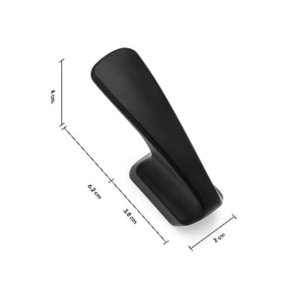 SARIHOSY] 5 Packs Coat Hooks,Metal Hooks for Clothes, Hats, Bags, Towels, Keys(Black) - color: Black(Frosted)