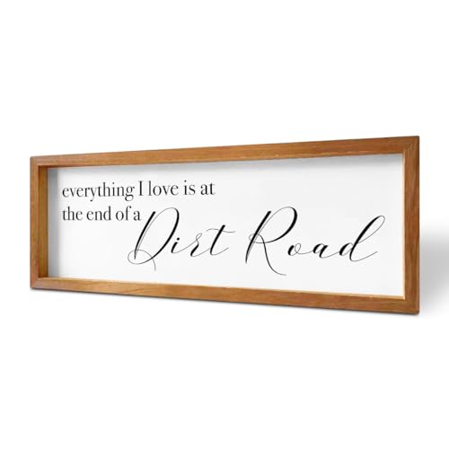 Inspirational Quotes Motivational Rustic Country Affirmations Decorative Wooden Framed Sign Encouragement Farmhouse Hanging Wall Decor Home Office Living Room Bedroom Dining Room Aisle Decoration - color: Multi942