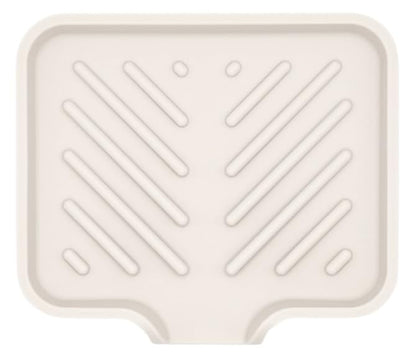 Silicone Soap Dish Tray and Sponge Holder with Drain Chute and Feet | 3-Way Sloped Design | Bathroom and Kitchen Sink Organizer Caddy (Vanilla Cream, 5"x4", 3.5 Ounces) - color: Vanilla Cream, size: 5"x4"
