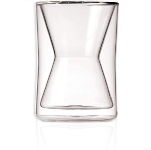 Chemex Double Walled Insulated Glass Coffee Mug, Hot and Cold Beverage Cup | Insulated Non-Porous Glass, Keeps Drinks Hot or Cold, Coffee Lover Gift