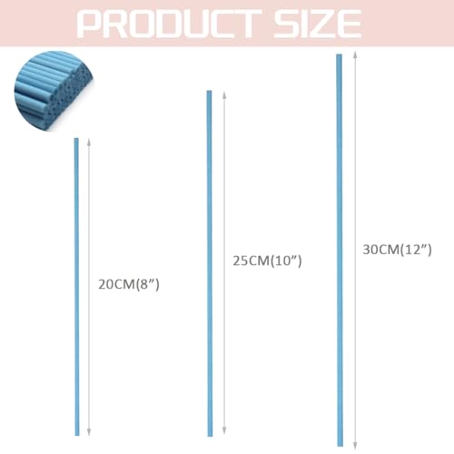 100PCS Reed Diffuser Sticks, 12 Inch Rattan Fiber Sticks Essential Oil Aroma Diffuser Sticks,Long-Lasting Diffuser Replacement Sticks (White) - color: White, size: 12inch