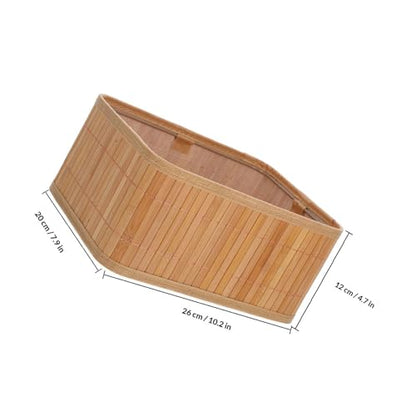 Baluue 3pcs Storage Basket Set with Three Sizes, Small Rattan Nesting Baskets for Organizing Bedroom, Bathroom, Laundry Room, or Kitchen, Space Saving and Multifunctional Storage Bins