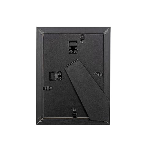 5x7 Picture Frame Black, Display 5x7 without Mat or 4x6 with Mat, Wall Gallery Photo Frames - color: Black Wood, size: 5x7 inches