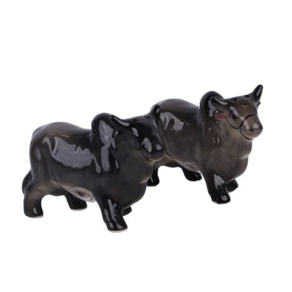 Brahma Bull Salt & Pepper Shaker - color: Black Bull