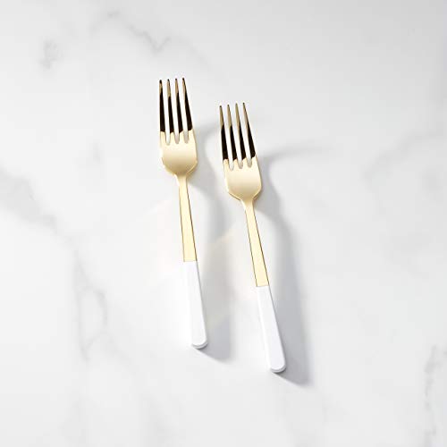 Kate Spade New York Love 2-Piece Tasting Fork Set, 0.40 LB, Metallic - style: Forks, Set of 2