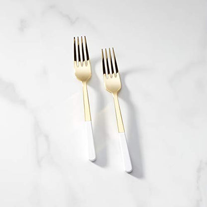 Kate Spade New York Love 2-Piece Tasting Fork Set, 0.40 LB, Metallic - style: Forks, Set of 2