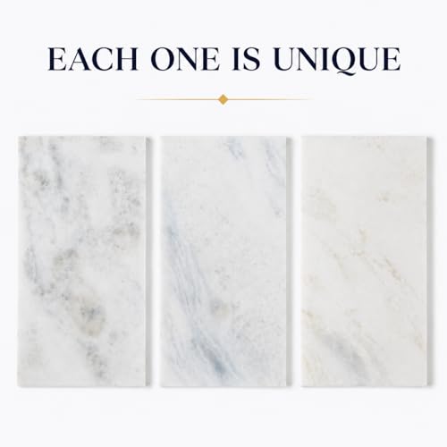Marble Tray 12"x6", Small Natural Marble Board, Stone Slab for Bathroom Kitchen Counter Sink, Rectangular Candle Plate, Perfume Jewelry Trays(Namib Fantasy) - color: 12"x6"-namib Fantasy