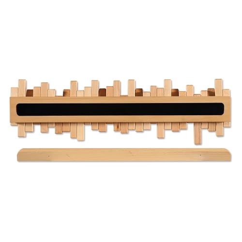 Coat Rack Wall Mount Piano Flip Down Wall Hook Rack 5 Hooks Beech | Natural Wood Handmade Unique Hanger for Coats Bag Hat Umbrella key Wall Art In the foyer living room bedroom bathroom office - color: Beech