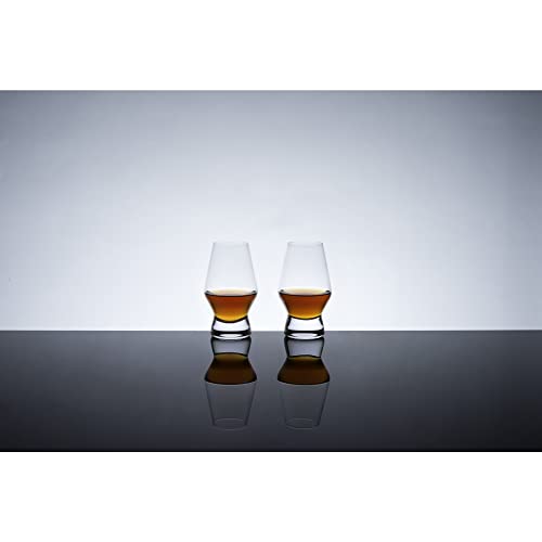Viski Raye Crystal Scotch Glasses, Set of 2, clear, 8 oz - style: Scotch