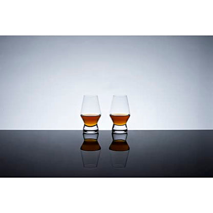 Viski Raye Crystal Scotch Glasses, Set of 2, clear, 8 oz - style: Scotch