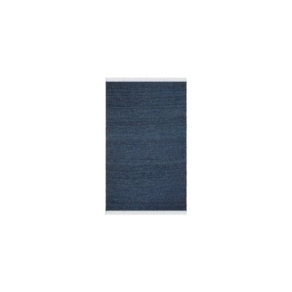 SAFAVIEH Natural Fiber Collection Accent Rug - 2' x 3', Navy, Handmade Boho Fringe Woven Jute, Ideal for High Traffic Areas in Entryway, Living Room, Bedroom (NF368N) - color: Navy, size: 2' x 3' (Rectangular)