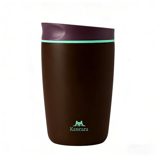 12 oz coffee tumbler Insulated coffee mug with lid Slider Insulated Stainless Steel Coffee Tumbler, Travel Mug for Hot and Iced Beverages insulated travel coffee mug (black) - color: Black